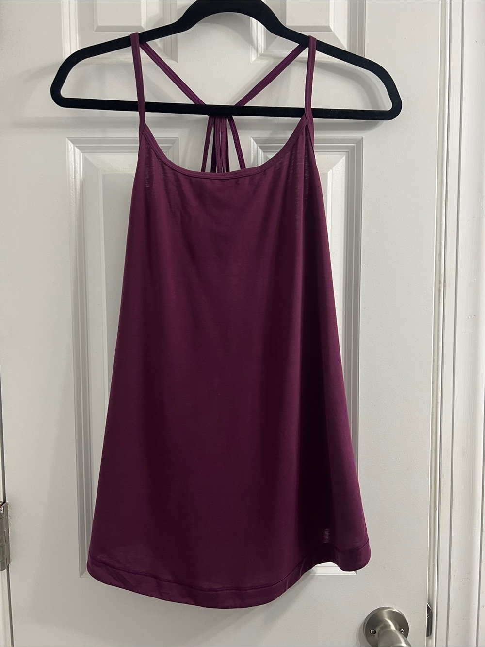 Soma Sport Strappy Tank Plum- NWT Large